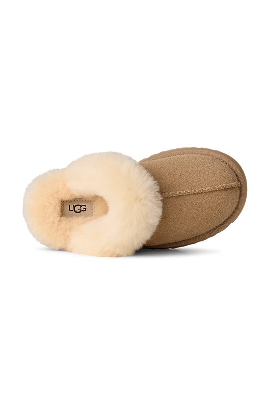 UGG papuci din piele întoarsă pentru copii DISQUETTE 1171199K bej
