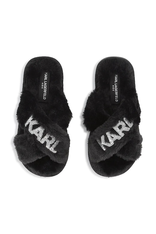 Karl Lagerfeld kapcie dziecięce czarny Z30987.27.35