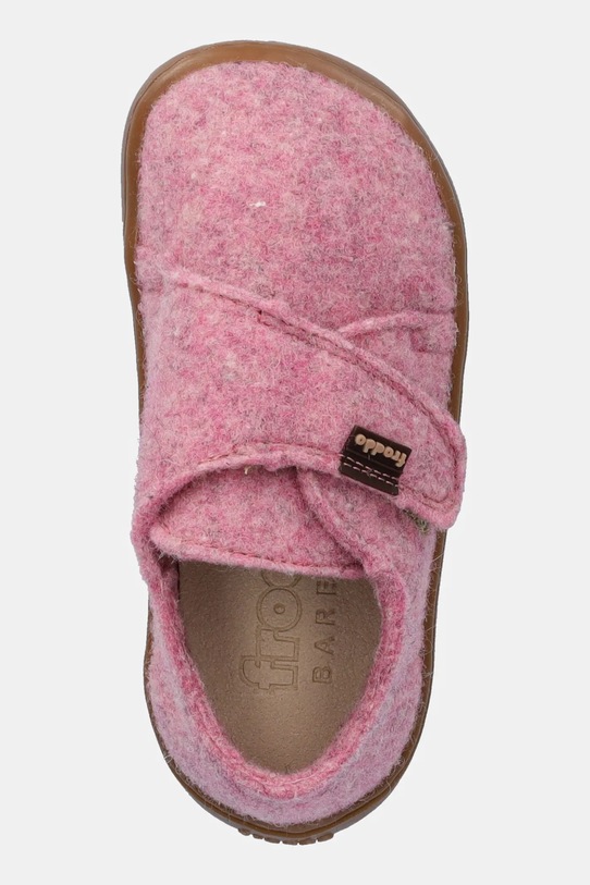 Froddo kapcie dziecięce BAREFOOT WOOLY różowy G1700420.G.20.24