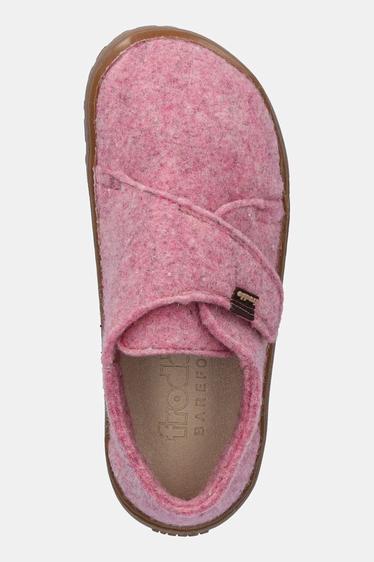 Παιδικές παντόφλες Froddo BAREFOOT WOOLY ροζ G1700420.G.25.30