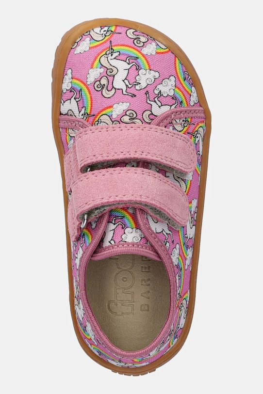 Froddo kapcie dziecięce BAREFOOT WOOLY różowy G1700422.G.21.24