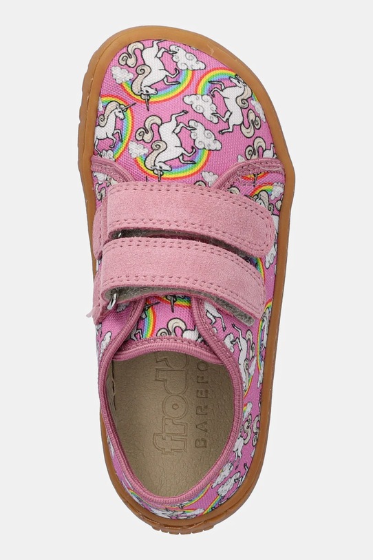 Παιδικές παντόφλες Froddo BAREFOOT WOOLY ροζ G1700422.G.25.30