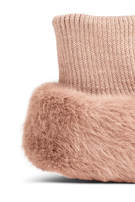 Dziewczynka Liewood kapcie dziecięce Beth Bear Plush Slipper LW20063.9BYA różowy
