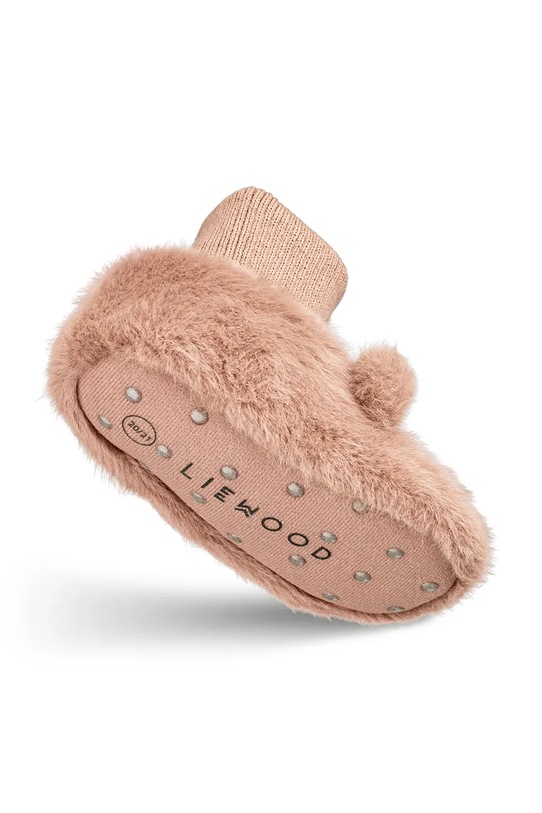 Liewood kapcie dziecięce Beth Bear Plush Slipper LW20063.9BYA różowy
