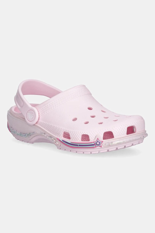 Detské šľapky Crocs CROCS CLASSIC STAR SPARKLE SHAKER CLOG ružová 211609.CROCS.CLASSIC.ST