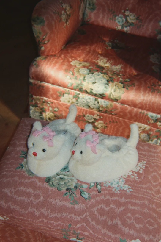 Konges Sløjd kapcie dziecięce KITTY FOOTIES KS105187.9BYA