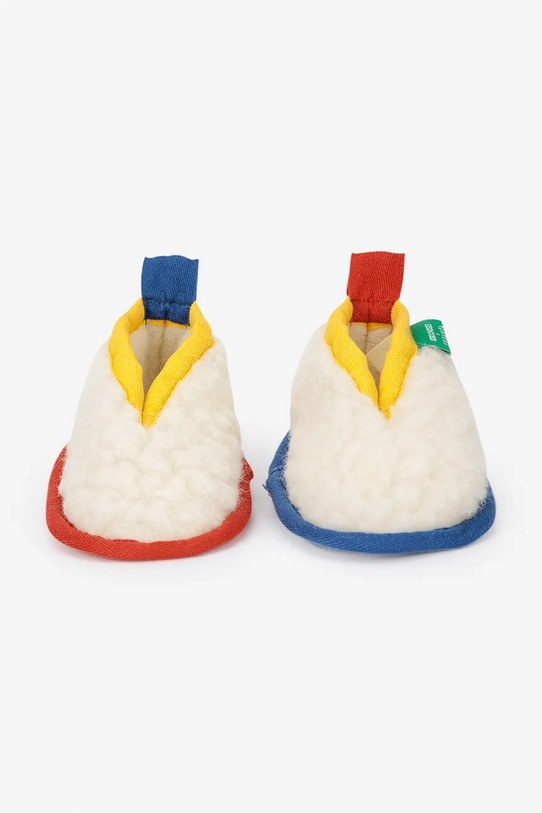 Detské vlnené papuče Bobo Choses BINIBAMBA 225AH003 béžová AW25