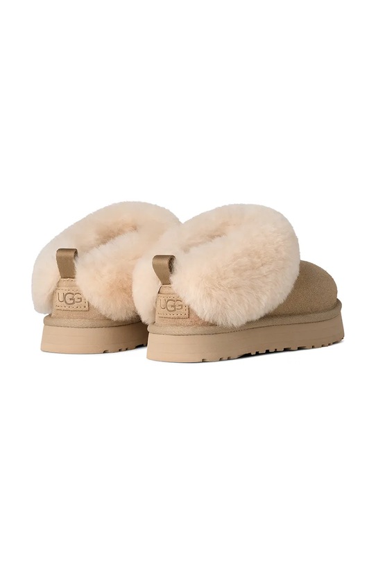 Chłopiec UGG kapcie zamszowe dziecięce TAZZELLE 1171198K beżowy