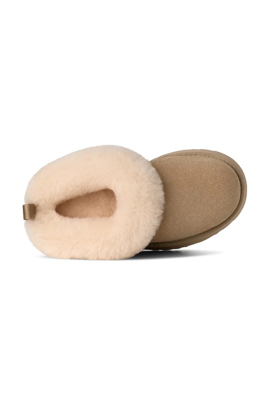 UGG kapcie zamszowe dziecięce TAZZELLE 1171198K beżowy
