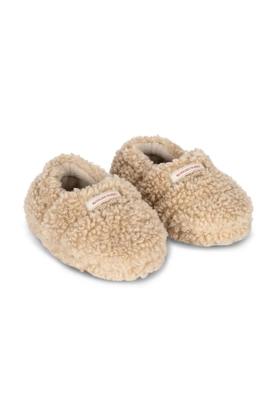 Konges Sløjd kapcie GLOBE FOOTIES beżowy KS103472.9BYA