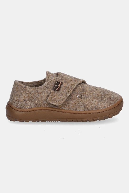 Detské papuče Froddo BAREFOOT WOOLY G1700420.20.24 hnedá AW25