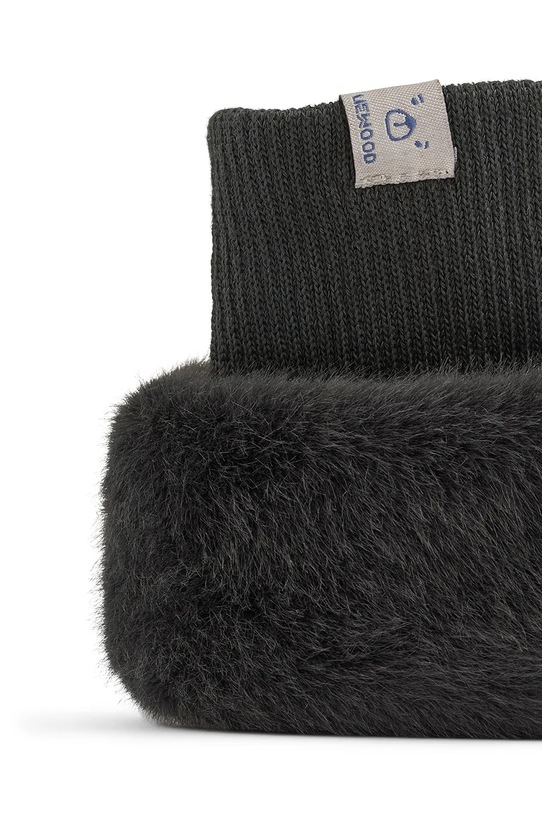 Chłopiec Liewood kapcie Beth Penguin Plush Slippers LW20697.9BYA czarny