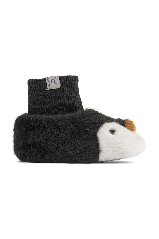 Liewood kapcie Beth Penguin Plush Slippers czarny LW20697.9BYA