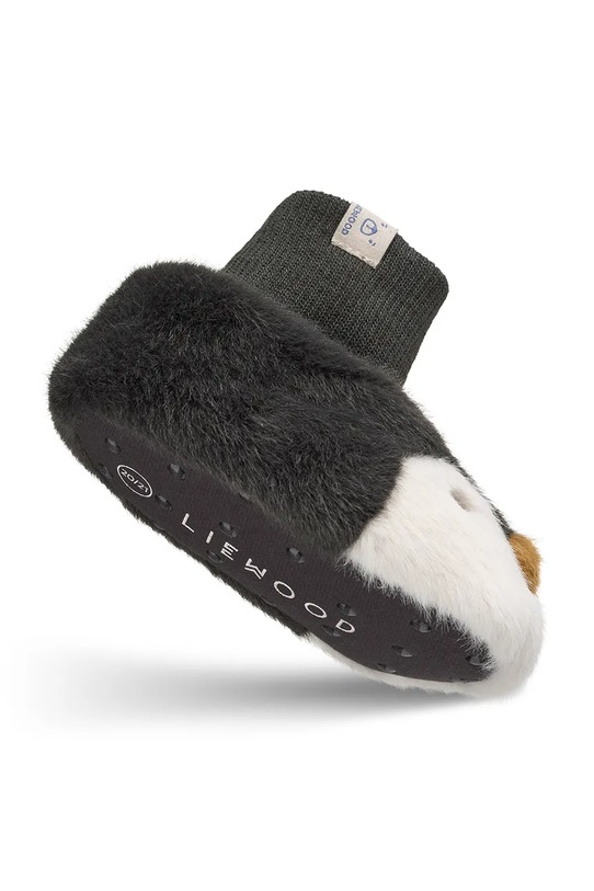 Liewood kapcie Beth Penguin Plush Slippers LW20697.9BYA czarny
