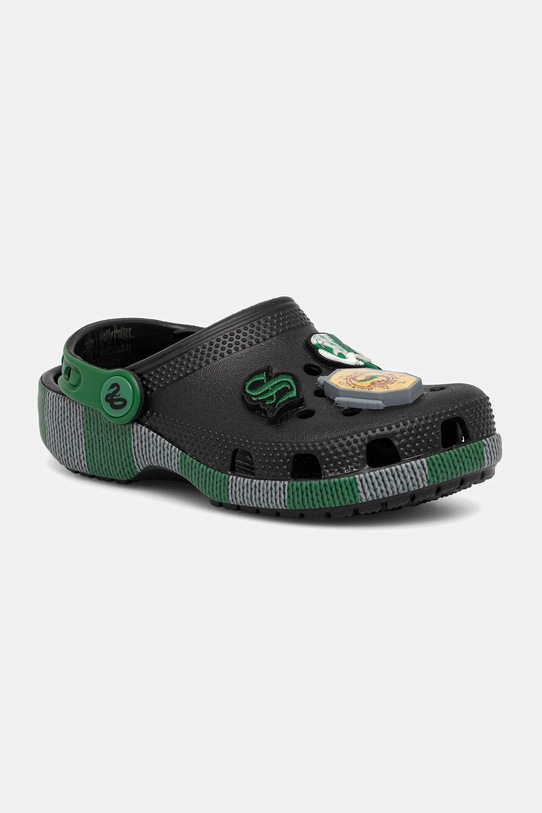 Dětské pantofle Crocs CROCS CLASSIC SLYTHERIN CLOG Postavičky z pohádek černá 210542.CROCS.CLASSIC.SL