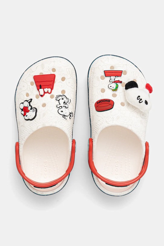Dětské pantofle Crocs CROCS CLASSIC PEANUTS CLOG 211125.CROCS.CLASSIC.PE bílá AW25