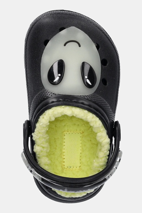 Crocs klapki dziecięce CROCS CLASSIC LINED ALIEN CLOG czarny 211637.CROCS.CLASSIC.LI