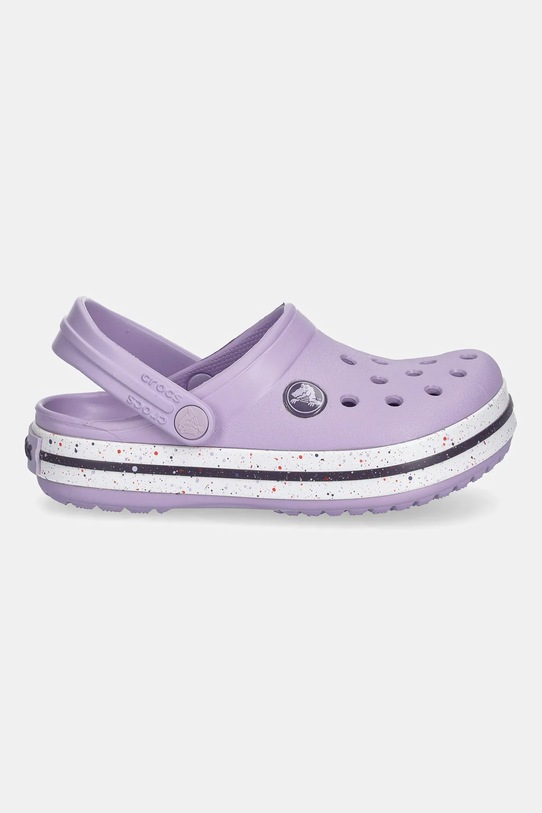 Crocs klapki dziecięce CROCS CROCBAND SPECKLED BAND CLOG 211646.CROCS.CROCBAND.S fioletowy AW25