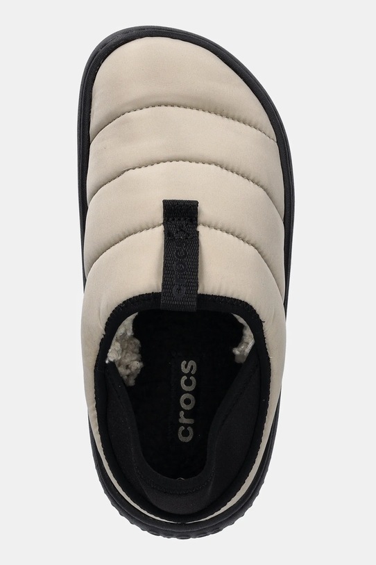 Crocs kapcie dziecięce Classic Puff Moc K beżowy 210589.CLASSIC.PUFF.MOC