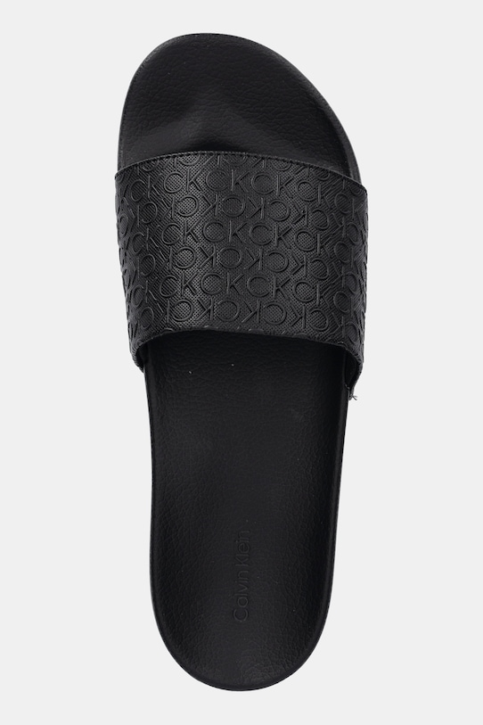 Παντόφλες Calvin Klein POOL SLIDE MONO μαύρο HM0HM01968