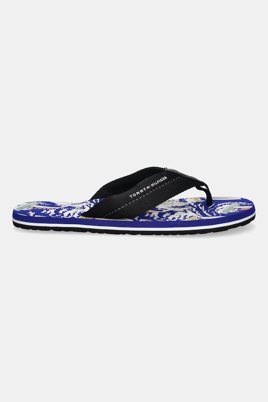 Σαγιονάρες Tommy Hilfiger TH SURF PRINT BEACH SANDAL FM0FM05509 μαύρο AW25
