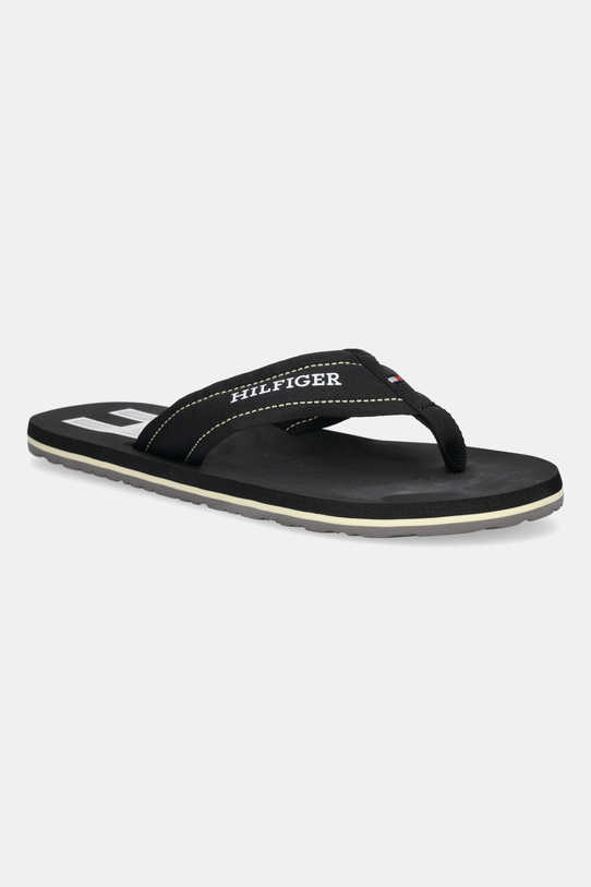 Tommy Hilfiger flip-flop TH H PADDED BEACH SANDAL fekete FM0FM05536