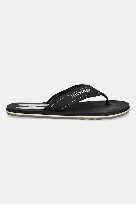 Žabky Tommy Hilfiger TH H PADDED BEACH SANDAL FM0FM05536 černá AW25