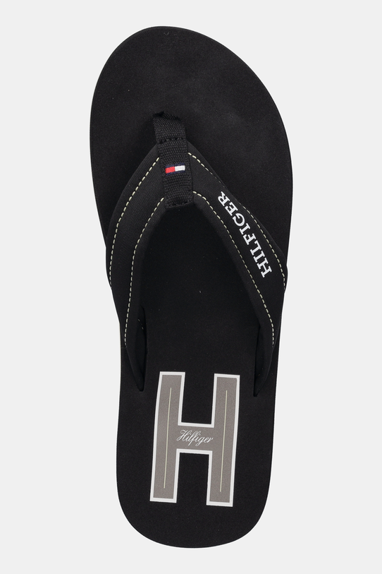 Tommy Hilfiger flip-flop TH H PADDED BEACH SANDAL fekete FM0FM05536