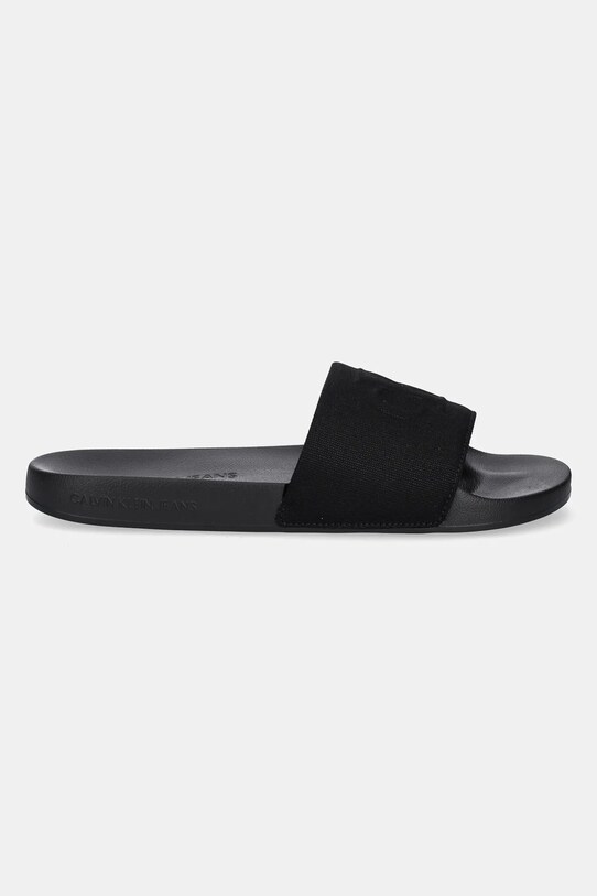 Calvin Klein Jeans papuci SLIDE HF MONO CV YM0YM01282 negru AW25