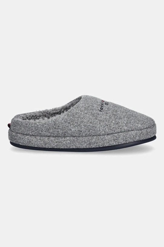 Tommy Hilfiger kapcie FELT HOUSE SHOE FM0FM05614 szary AW25