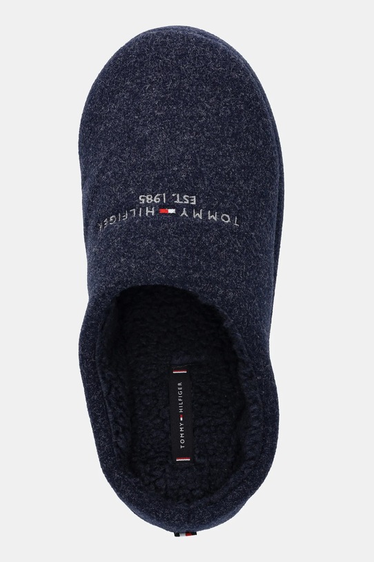 Παντόφλες Tommy Hilfiger FELT HOUSE SHOE σκούρο μπλε FM0FM05614
