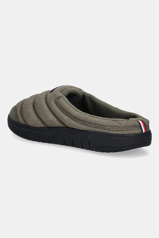 Obuwie Tommy Hilfiger kapcie COMFORT ELEVATED HOUSE SHOE FM0FM05616 zielony