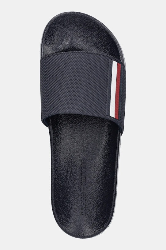 Tommy Hilfiger klapki CORPORATE TEXTURED POOL SLIDE granatowy FM0FM05618