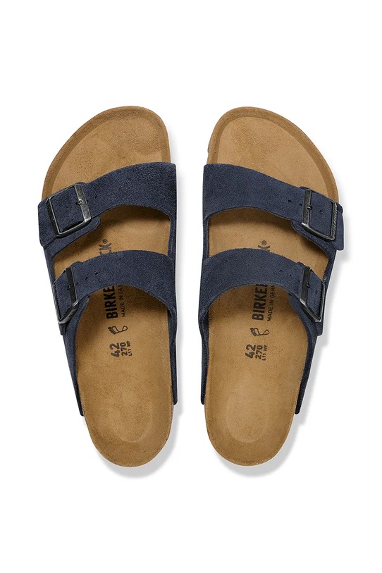 Obuwie Birkenstock klapki zamszowe Arizona 1030916 granatowy