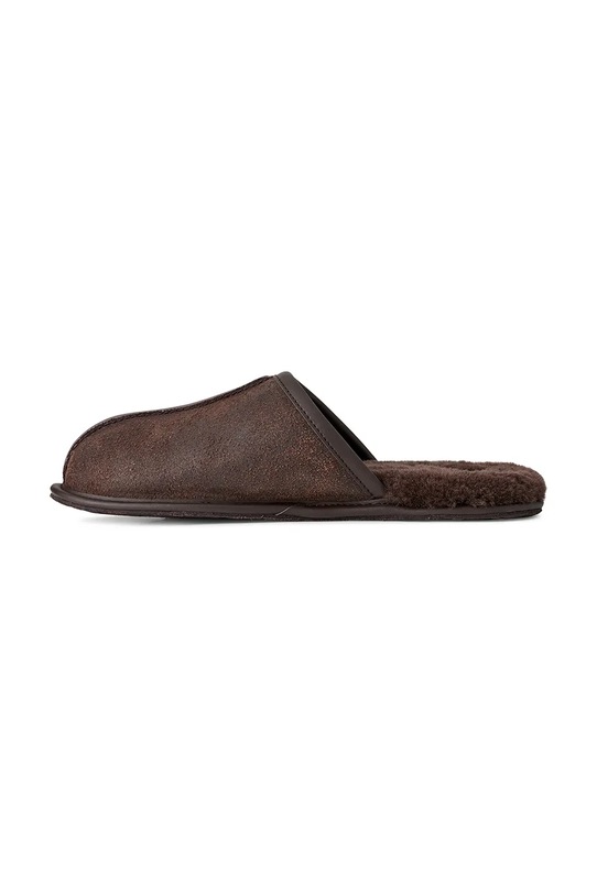 UGG pantofole in camoscio Scuff Leather Distressed marrone 1171294.DDC