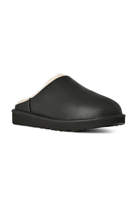 UGG kapcie skórzane Classic Slip-On Noir 1172270.BLK czarny AW25