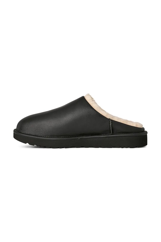 UGG kapcie skórzane Classic Slip-On Noir czarny 1172270.BLK
