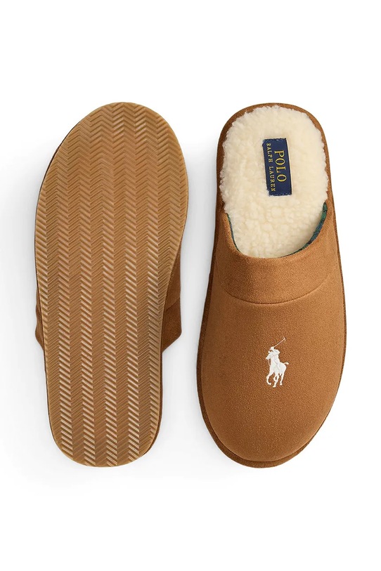Polo Ralph Lauren kapcie Klarence brązowy 843981604003.101