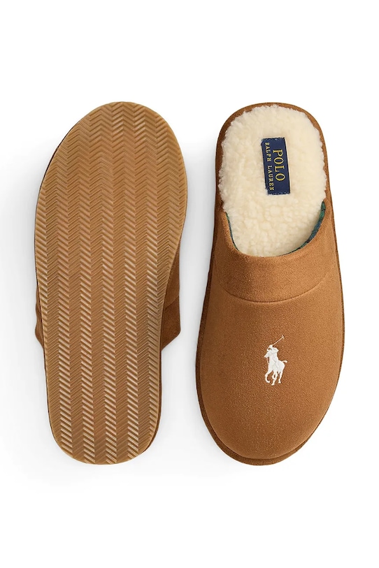 Polo Ralph Lauren kapcie Klarence brązowy 843981604003.101