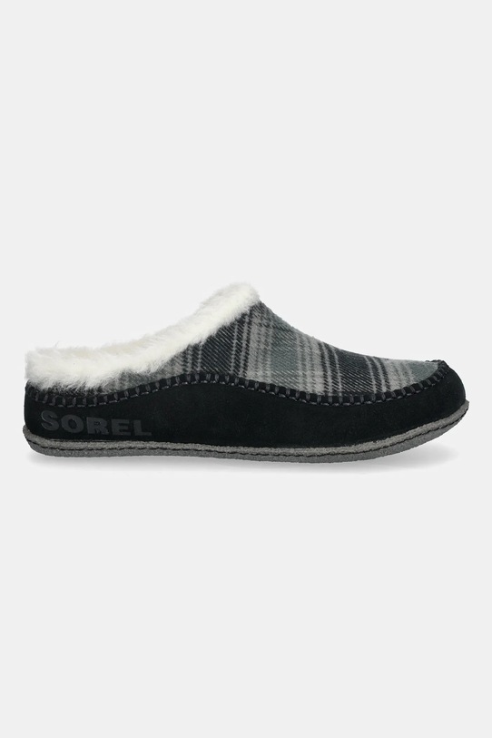 Sorel kapcie zamszowe LANNER RIDGE 2029181011 czarny AW25