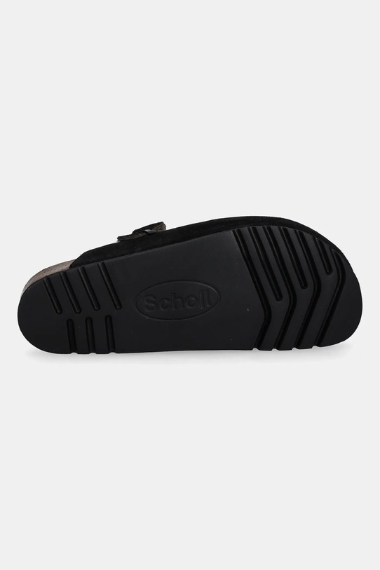 Scholl klapki zamszowe OLIVIER F325751004 czarny
