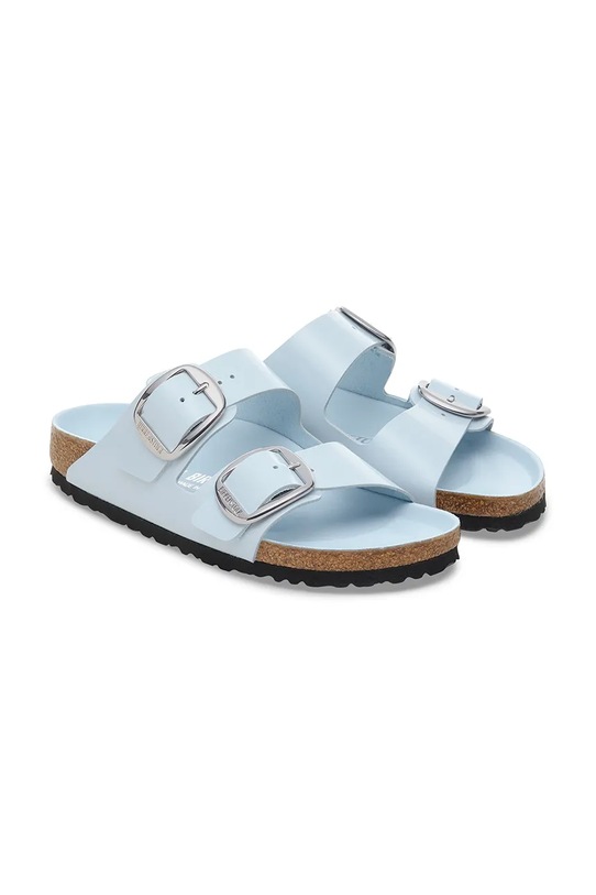 Obuwie Birkenstock klapki skórzane Arizona Big Buckle 1030374 niebieski