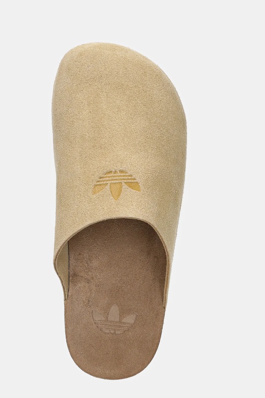 Замшевые шлепанцы adidas Originals Adimule бежевый JR3587