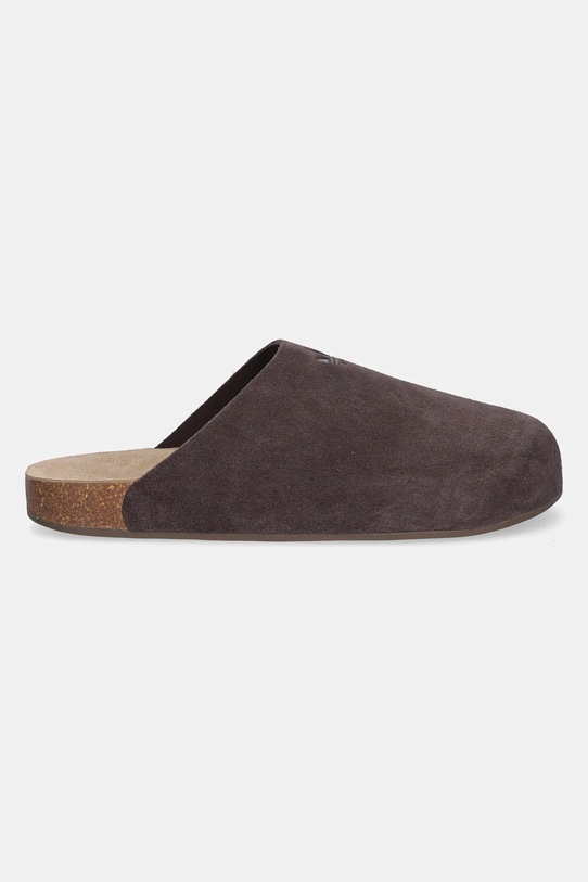 adidas Originals papuci din piele Adimule JS0705 maro AW25