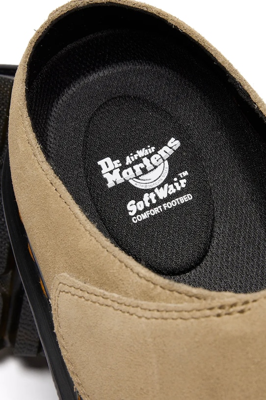 Dr. Martens papuci din piele ZebZag AnyWair Mule DM41730200 bej