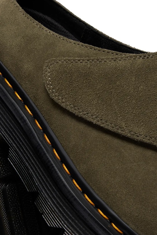 Dr. Martens klapki zamszowe ZebZag AnyWair Mule DM41730300 zielony