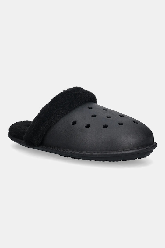 Crocs kapcie Classic Fuzz Scuff czarny 212143.001