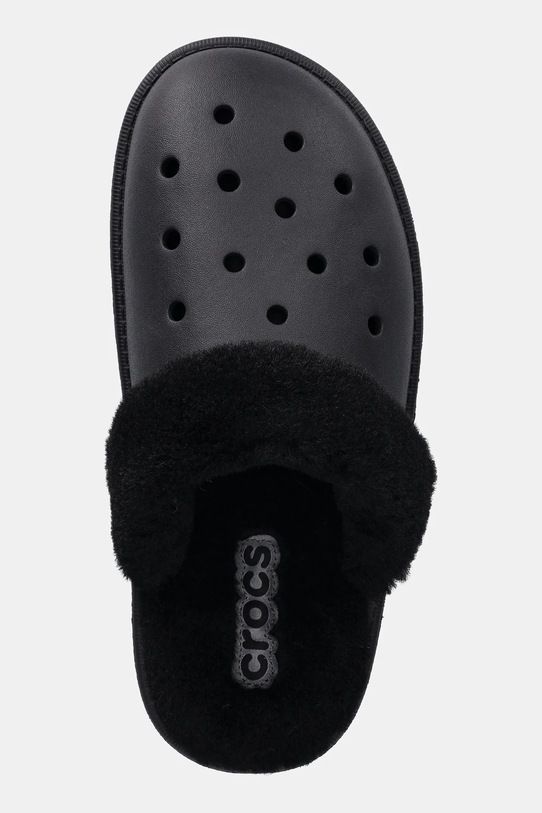 Crocs kapcie Classic Fuzz Scuff czarny 212143.001