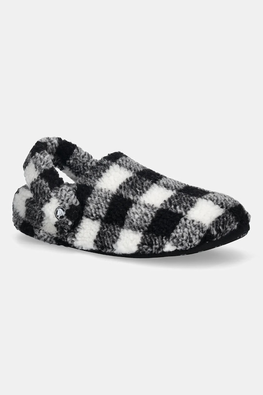 Crocs kapcie Classic Buff Check Cozzzy Slipper biały 210755.066