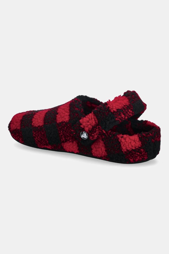 Obuwie Crocs kapcie Classic Buff Check Cozzzy Slipper 210755.6WG czerwony